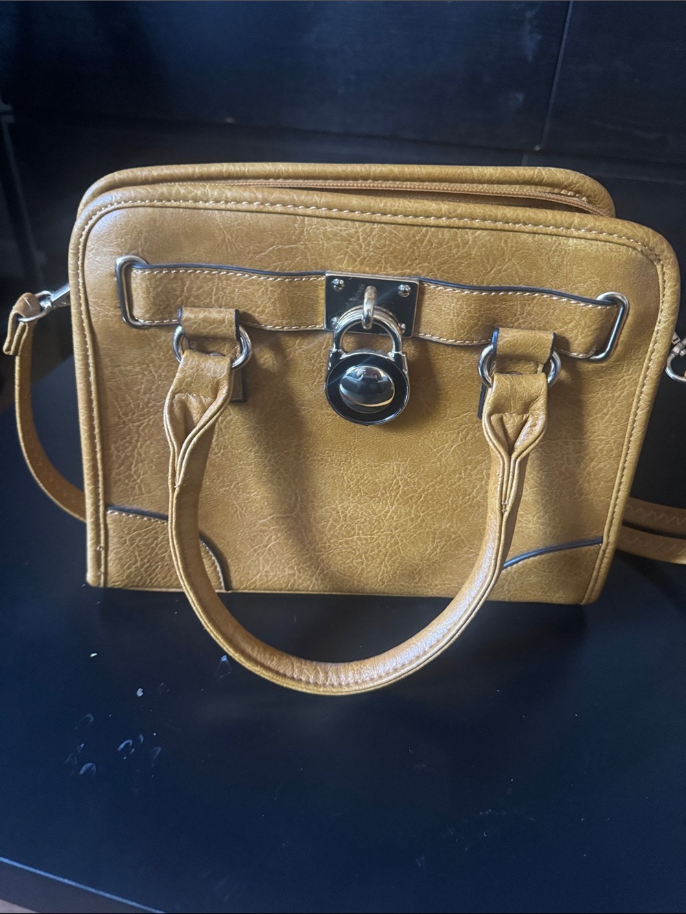 Classic Mustard Satchel Handbag - Stylish Everyday Tote